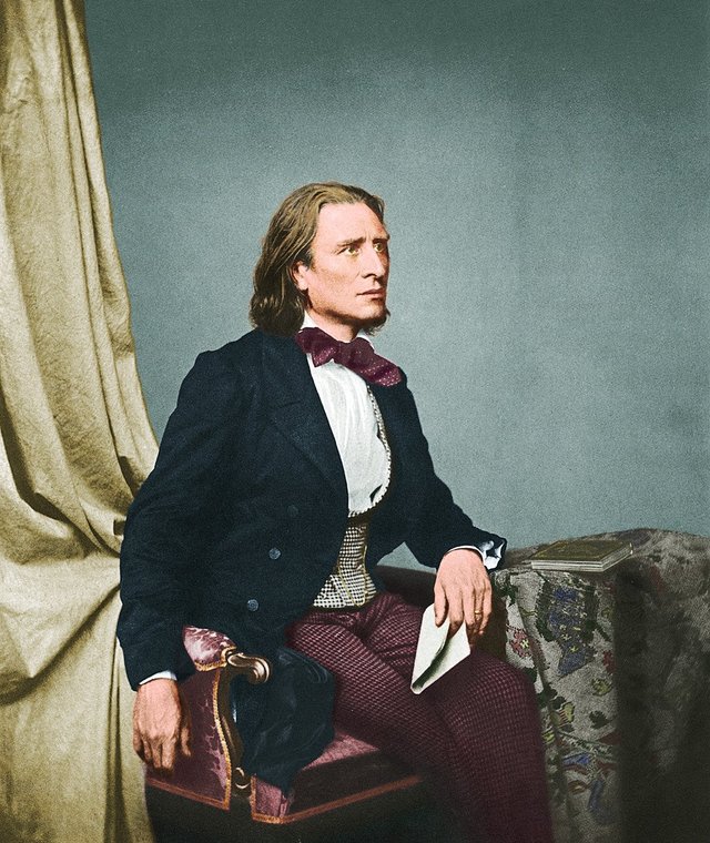 Franz Liszt in colour