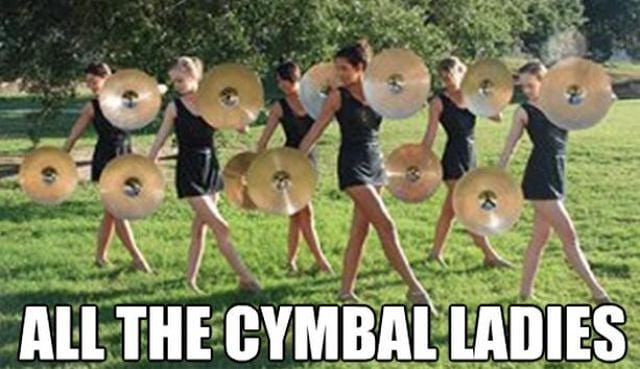 All the cymbal ladies