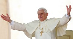 Pope Benedict with outstretched arms