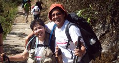 Bunney and Shabnam en route to Machu Picchu