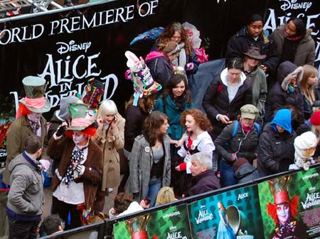Alice in Wonderland premiere