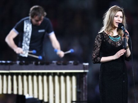 Hayley Westenra at the Rugby World Cup