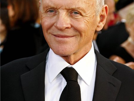 Anthony Hopkins on the red carpet
