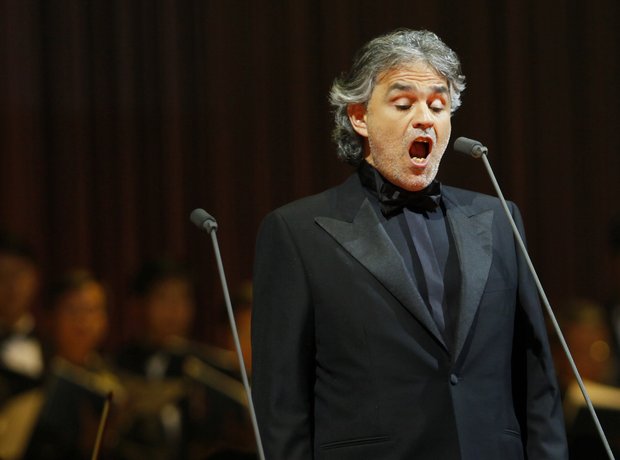 delightfully handsome Amos Bocelli takes centre stage with his