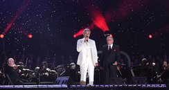 Andrea Bocelli on stage in Central Park