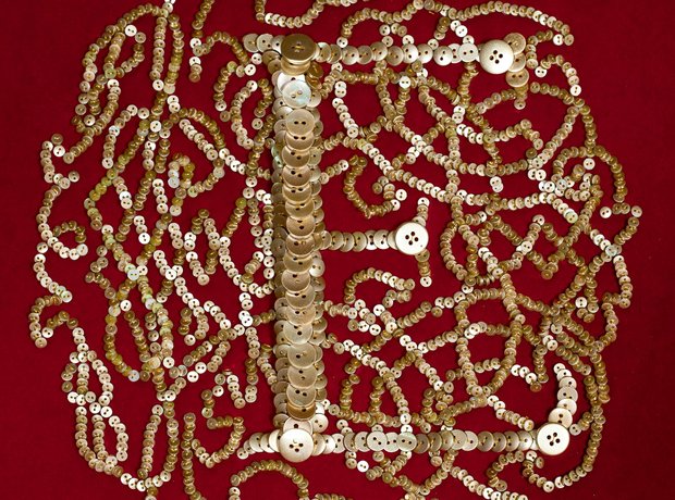 Jubilee Banner of half a million buttons
