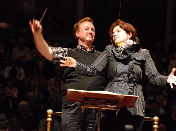 Joint conductors at the Singalong 2012