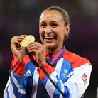 Jessica Ennis With Her Gold Medal