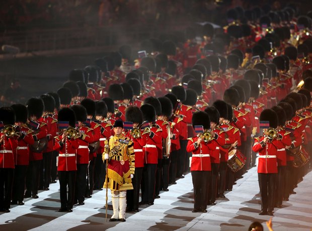 British Military Band at the Olympics London 2012 Closing Ceremony ...