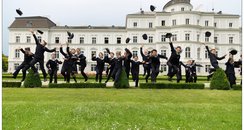 Vienna Boys Choir jumping