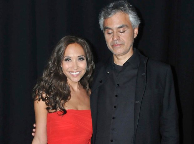 Andre Bocelli and Myleen Klass live at iTunes fest