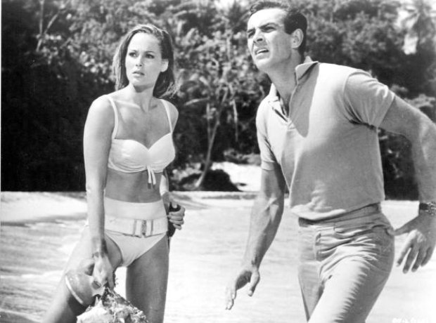 James Bond first movie: Dr No with Sean Connery and Ursula Andress