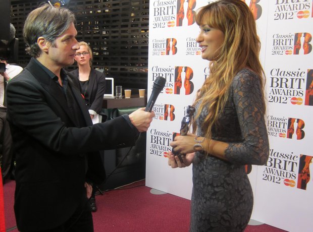 nicola benedetti Classic BRIT Awards 2012 backstage