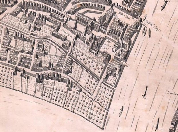 Map of Westminster 1650s