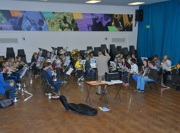 Birmingham Schools Brass Band MFY rehearsal