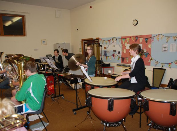 Carnoustie & District Youth Brassband percussion