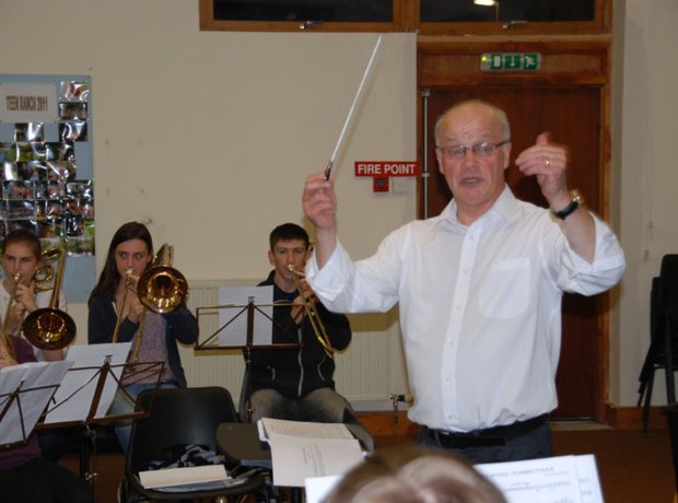 Conducting the Carnoustie & District Youth Brass