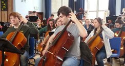 City of Belfast Youth Orchestra cellos