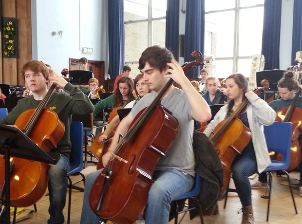 City of Belfast Youth Orchestra cellos