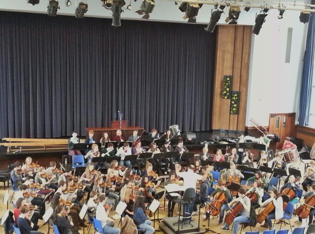 City of Belfast Youth Orchestra rehearsal