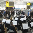 London Philharmonic playing at Heathrow airport
