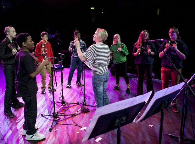Bell's Angels rehearse at the Royal Albert Hall