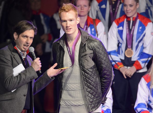 Jamie Crick with Team GB