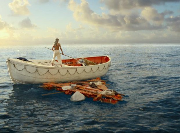 life of pi lifeboat drawing