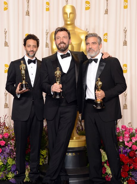 Grant Heslov, Ben Affleck and George Clooney at th