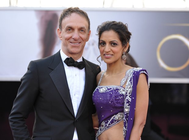 Mychael Danna and Bombay Jayashri at the Oscars 20