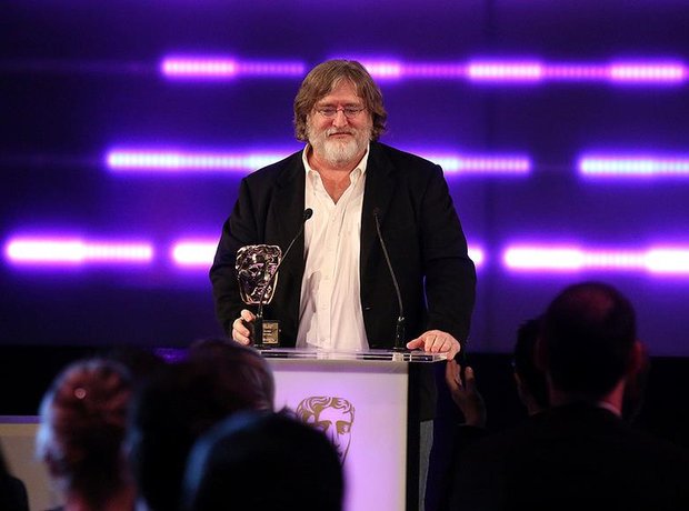 Gabe Newell, Gabe Newell arrives at the British Academy Gam…