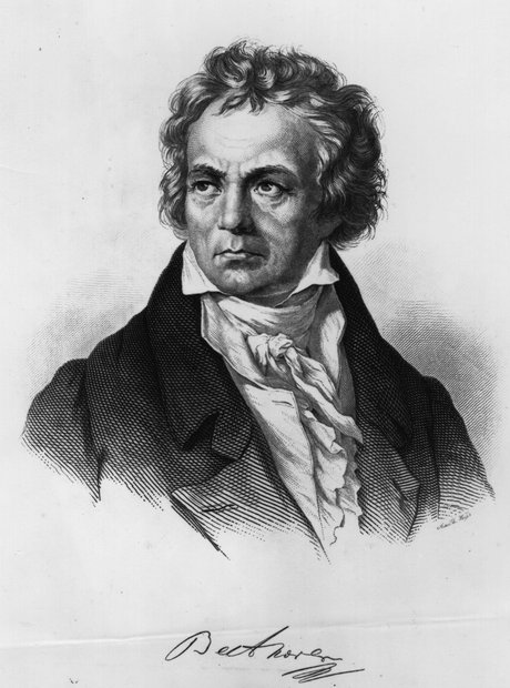 A portrait of Beethoven 1810