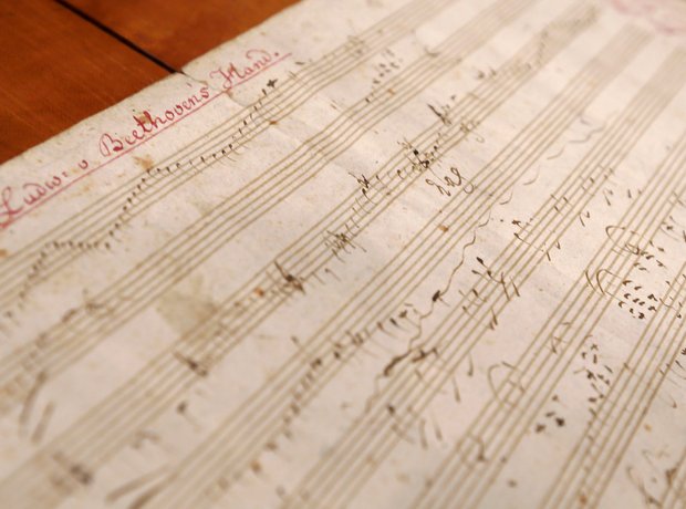 Manuscript music Beethoven