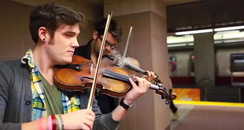 subway violinists taylor swift cover