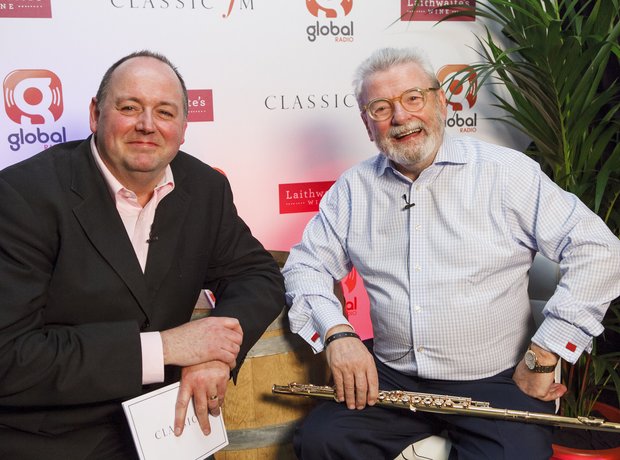 Sir James Galway Classic FM Live 2013 behind the s