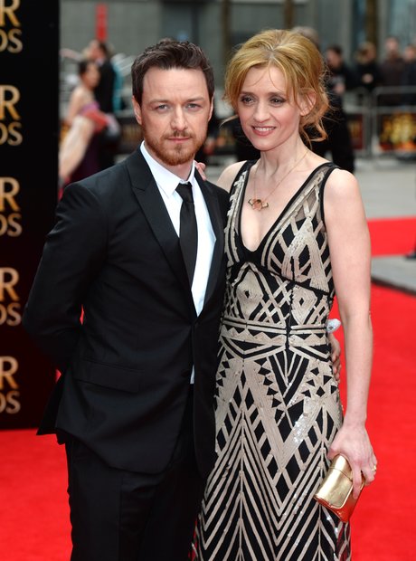 James McAvoy and Anne-Marie Duff arrive at the Olivier Awards 2013