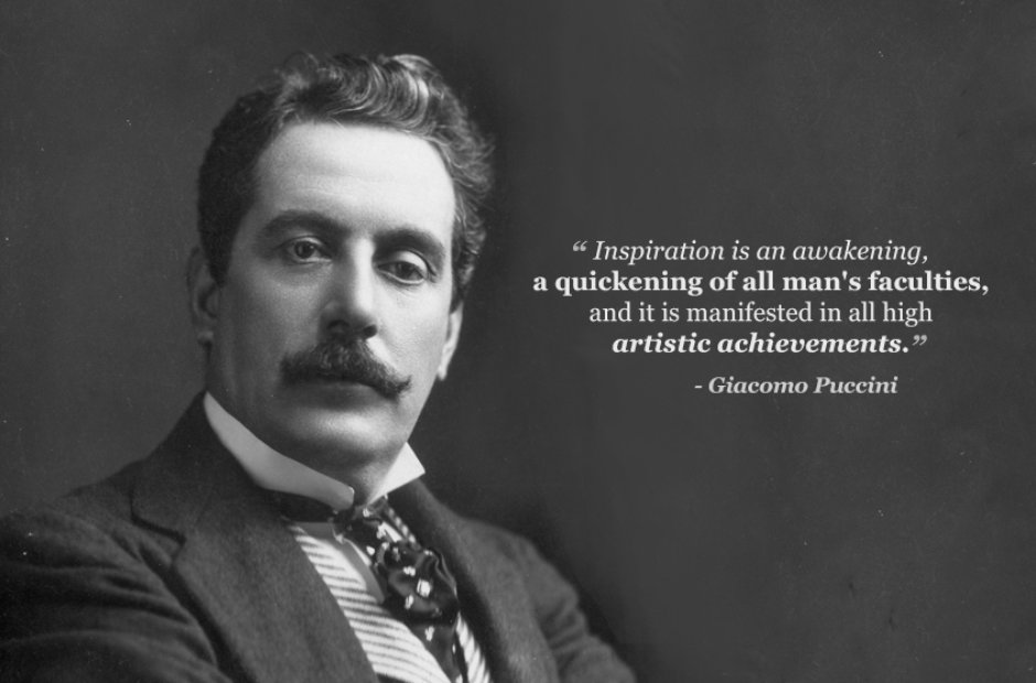 giacomo puccini inspiration is an awakening