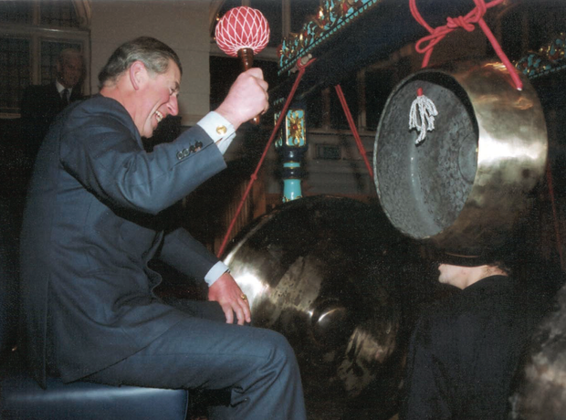 Prince Charles plays Gamelan