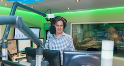 Jamie Crick Classic FM studio