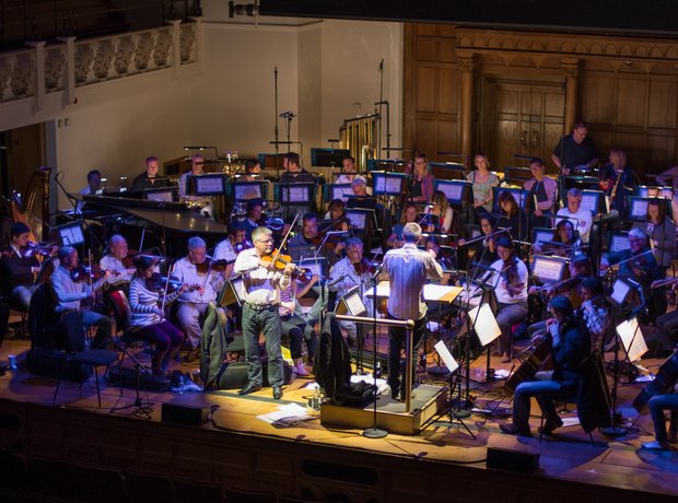 The Royal Philharmonic Concert Orchestra in rehear