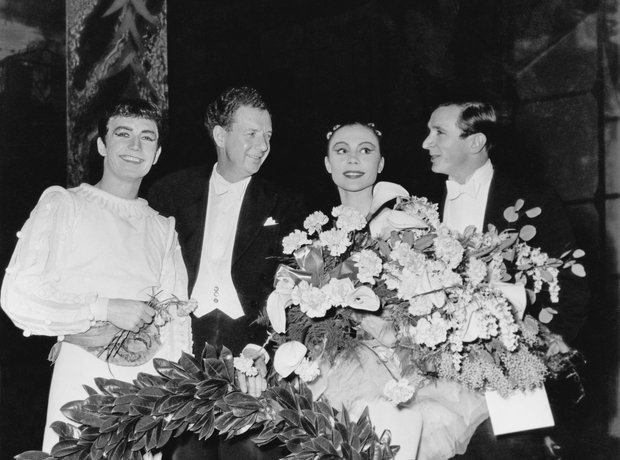 benjamin britten with flowers