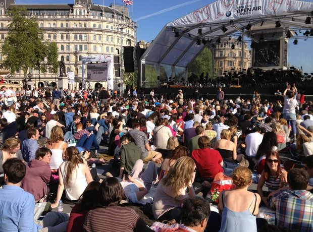 London Symphony Orchestra on Trafalgar Square