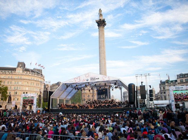 London Symphony Orchestra on Trafalgar Square