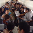 philhadelphia orchestra play on plane