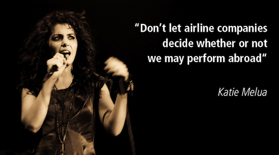 Katie Melua flying