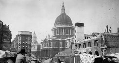 St Paul's Cathedral after the Blitz