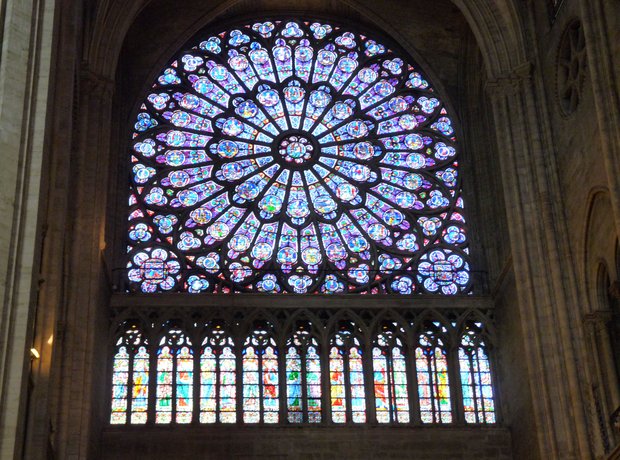 Notre Dame Cathedral window