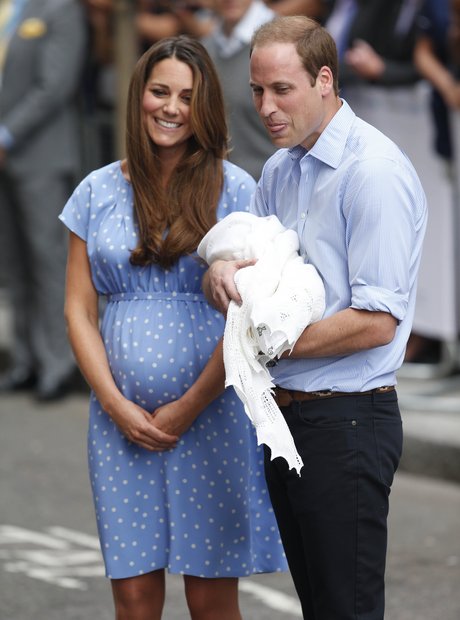 Prince Williams and Kate with baby boy