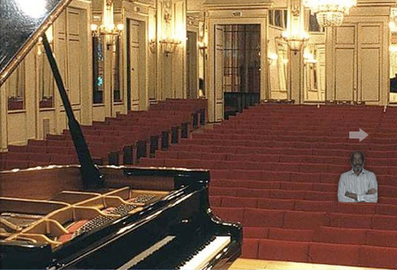 keyboard side concert hall