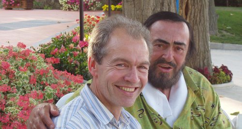 John Brunning and Pavarotti